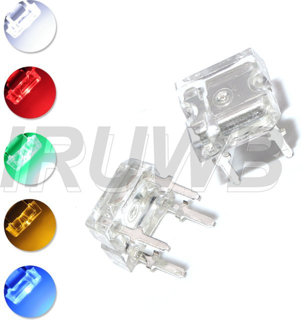 10 Stück IRUWB 4-Pin Piranha-LEDs flache Dioden in Rot - Bild 1