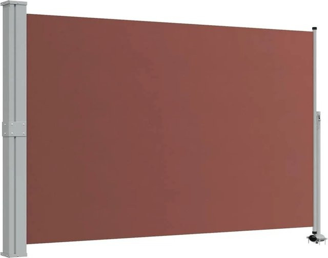 vidaXL Ausziehbare Seitenmarkise in Braun mit automatischer Rückrollfunktion aus Polyester, B/H: 300 x 150 cm - Bild 1