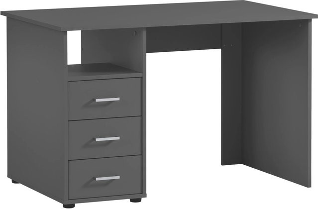 PROREGAL Schreibtisch Fox Small in Anthrazit mit 3 Schubladen, H x B x T: 74 x 116 x 70 cm - Bild 1