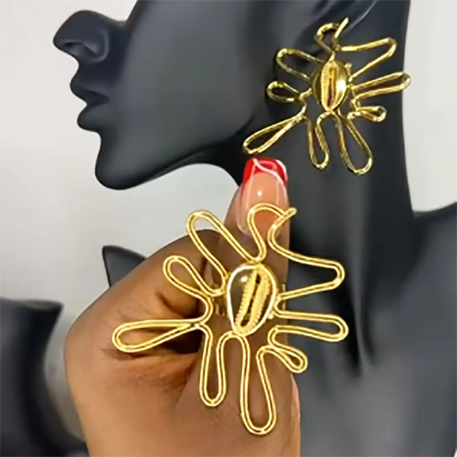 YM Schmuck-Set, Ohrringe und Ring, Gold, Damen - Bild 3