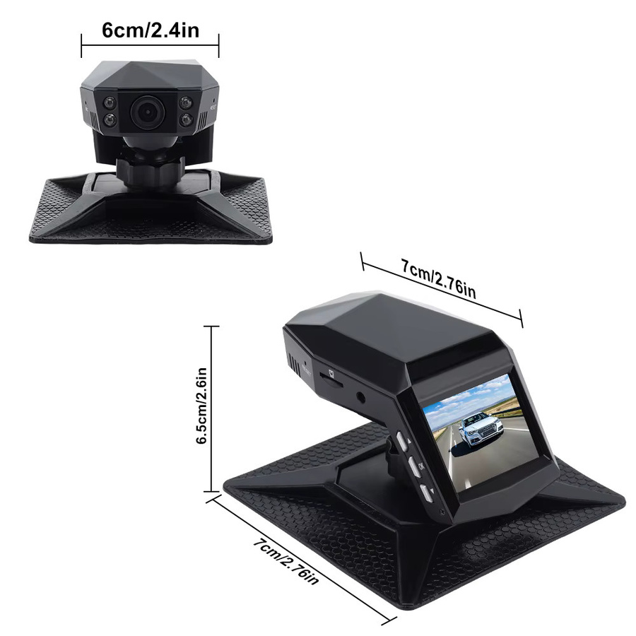Eye4U Auto Dashcam mit 4K HD Auflösung, 170 Grad Weitwinkel und Nachtsicht, Schwarz - Bild 4
