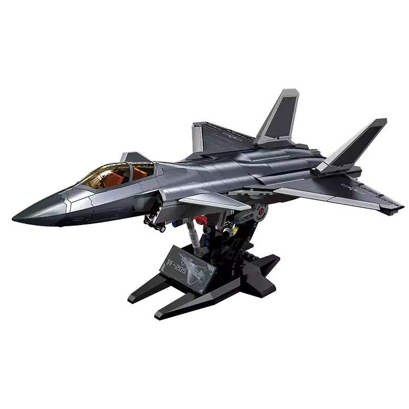 Keeppley Qimiao Great Power J20S Fünfte Generation Stealth Fighter Bausatz - Bild 4