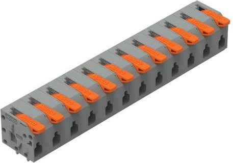 WAGO 2601-1312 Leiterplattenklemme grau, 20 Stück - Bild 1
