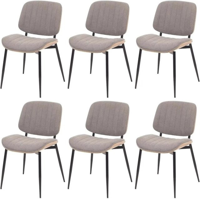 MCW Esszimmerstuhl O44 6er-Set Natur Hellgrau - Bild 1