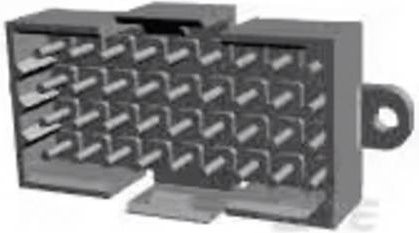 TE Connectivity Metrimate Leiterplattensteckverbinder 207121-9 Schwarz, 36 Polzahl, Rastermaß: 5 mm - Bild 1