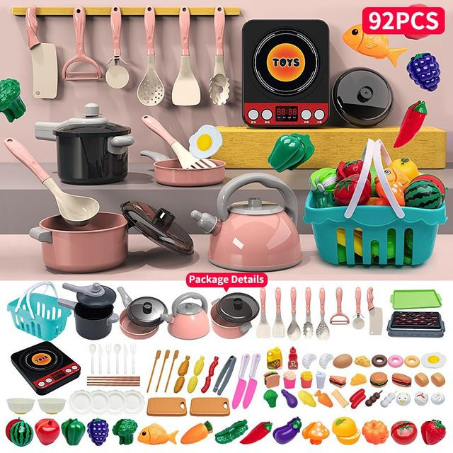 Kidsly Spielküchen-Zubehörset, Kochen, 69/84/92/108-teiliges Set, ab 3 Jahren - Bild 1