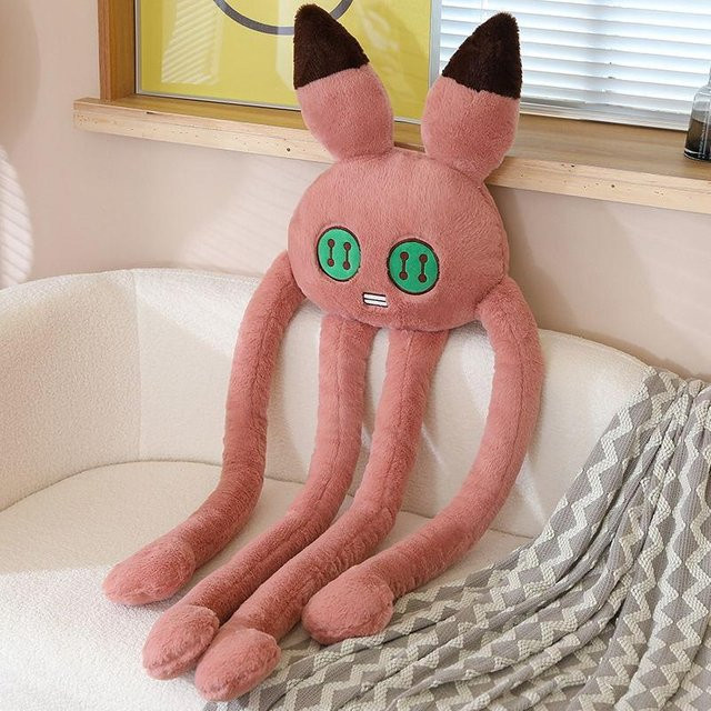 Yiran toy Oktopus Plüschtier, mit langen Beinen, Schwarz, Pink - Bild 1