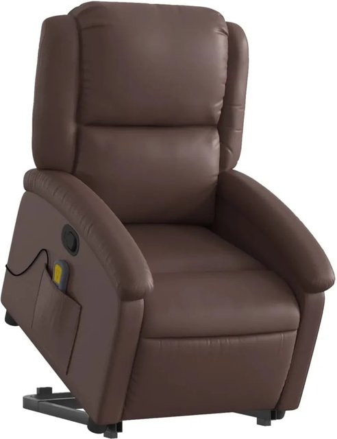 vidaXL Massagesessel Modell 7 mit Aufstehhilfe in Braun aus Kunstleder - Bild 1