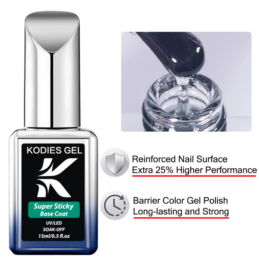 KODIES GEL Super Base Coat, 15 ml, Clear - Bild 2