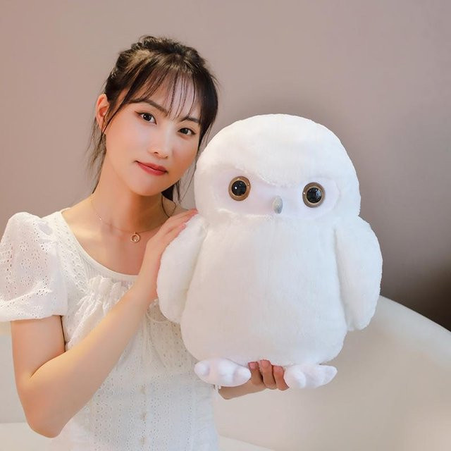 Kidsly Schneeeule Puppe, Plüsch, weiß, 40cm - Bild 1