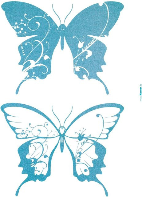 Komar Deko-Sticker Farfalle bunt, B/H: 50 x 70 cm - Bild 1