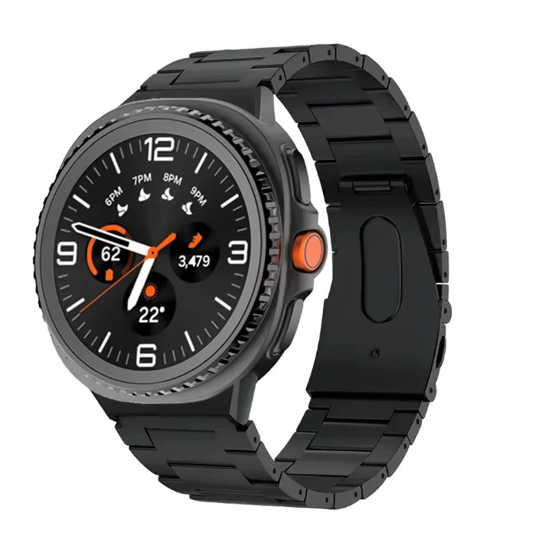 Samsung Uhrenarmband Titan, Edelstahl, Schwarz, Samsung Galaxy Watch Ultra 2022 - Bild 4