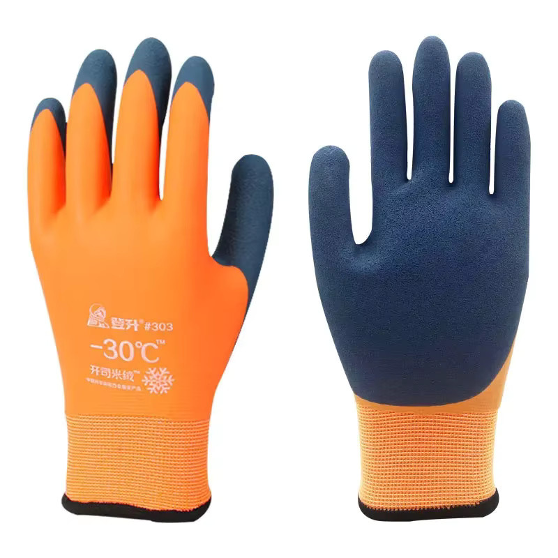 HFYSF Verdickte Arbeitshandschuhe für den Winter, wasserdicht und kältebeständig, gepolsterte Outdoor-Handschuhe mit CE EN388 Zertifizierung - Bild 5