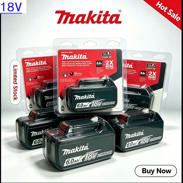 Makita 18V 6,0Ah LXT Lithium-Ionen-Akku in Schwarz für Elektrowerkzeuge - Bild 1