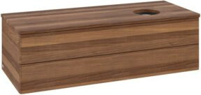 V&B Waschtischunterschrank Antao mit Beleuchtung, Farbe Walnut, B/T/H: 120 x 50 x 50 cm - Bild 1