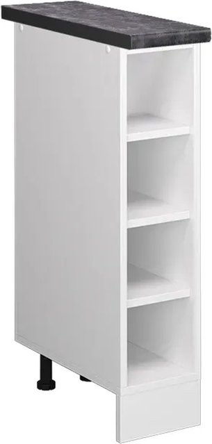 Vicco Küchenregal R-Line Offener Küchenschrank Weiß Anthrazit B/T/H: 20 x 60 x 81,6 cm - Bild 1