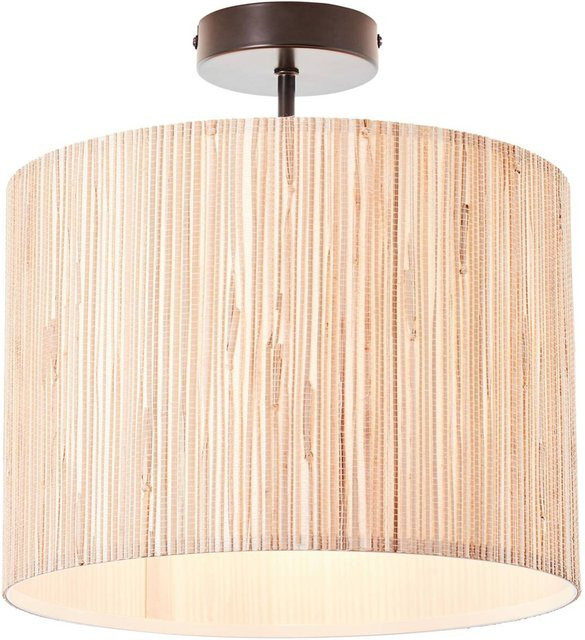 Brilliant Deckenleuchte Wimea in Schwarz und Holz, E27, dimmbar, B/H/T: 30 x 32 x 30 cm - Bild 1