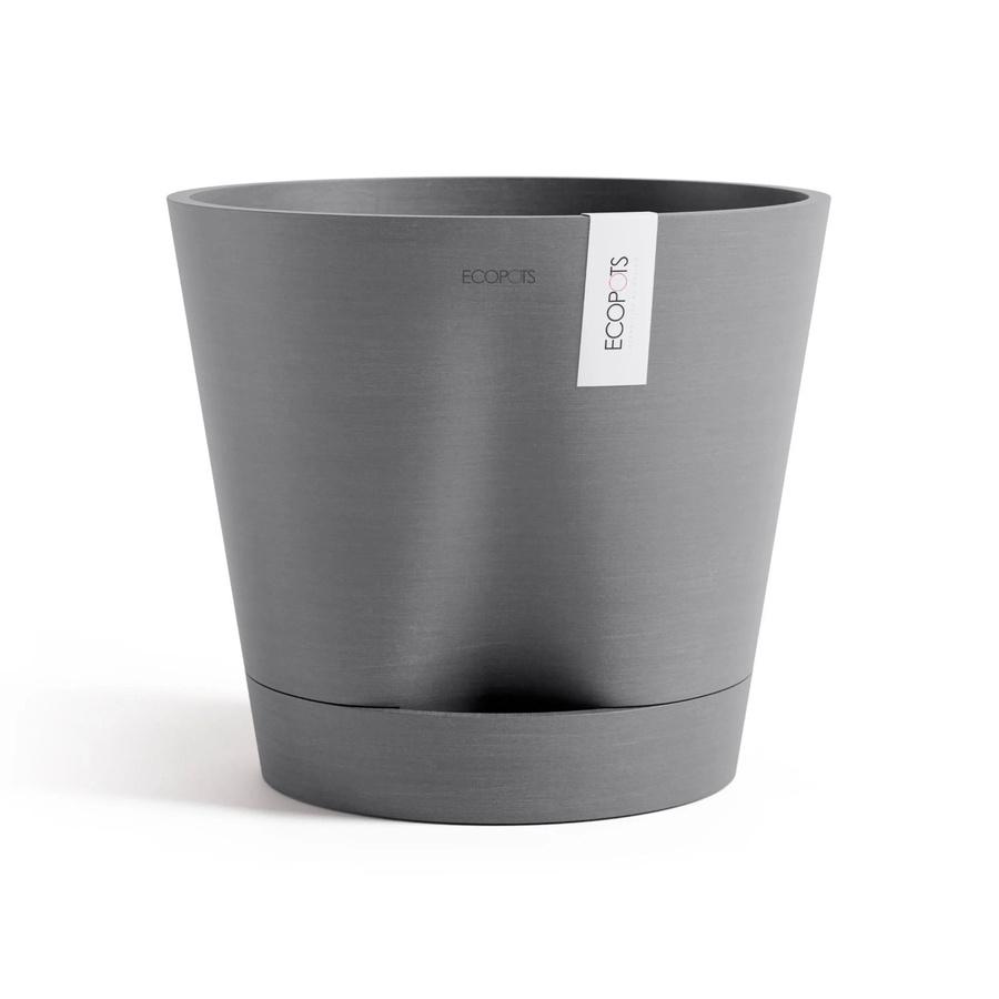 Ecopots Pflanztopf Venice 2 in Grau, rund, Durchmesser: 30 cm, Höhe: 26,3 cm - Bild 2