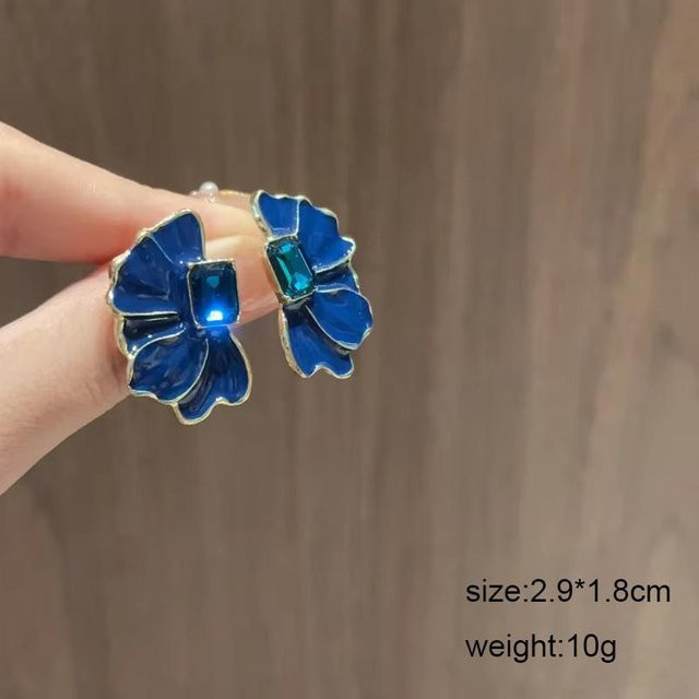Lucky Star Jewelry Ohrringe, Blau, Geometrisch, Blume, Schmetterling, Damen - Bild 1