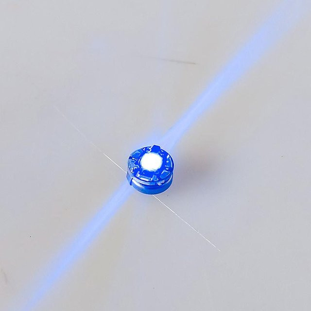 Pijogtwm Drahtlose Miniatur-LED-Lampe in Blau mit Batterien für DIY-Modellbau und Dekoration - Bild 1