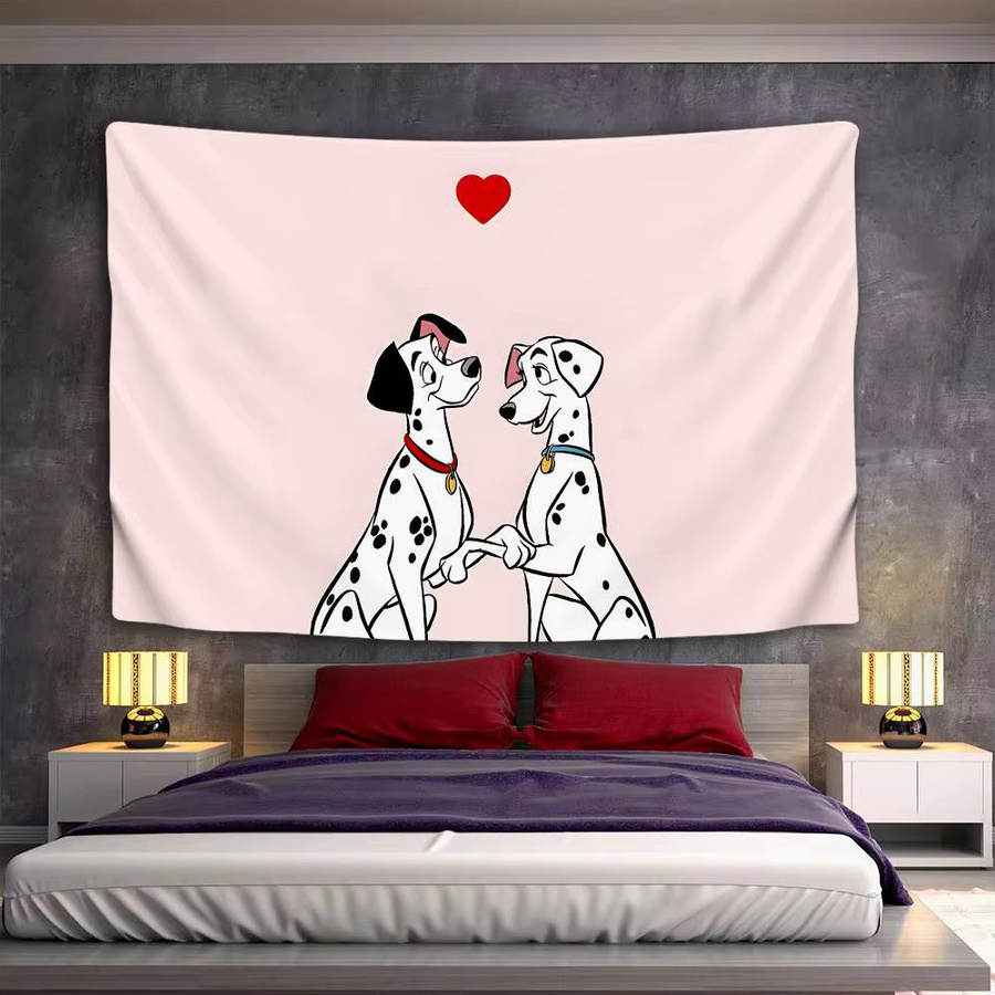Beast Kingdom Wandteppich 101 Dalmatiner Animal Print in Pink als Art-Deco Wandbehang für dein Zuhause - Bild 2