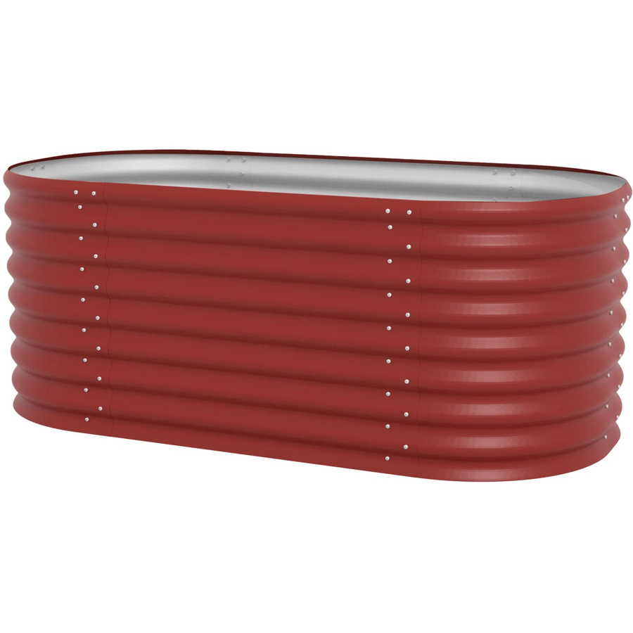 Vitavia Hochbeet Vita 630 Basic in Rubin Rot aus Zincalume Metall B: 82 cm, L: 162 cm, H: 63 cm - Bild 2