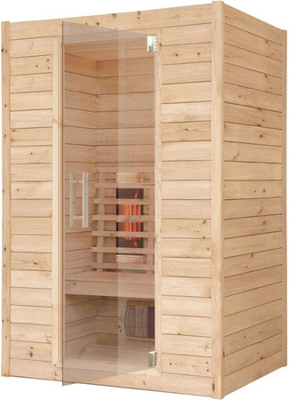 Infrarotkabine Eilo EL 431 aus Fichte in Braun, B/T/H: 132 x 102 x 198 cm