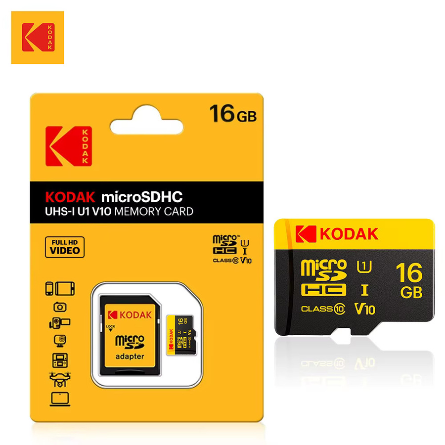 Kodak Micro SD Karte Klasse 10 U1 V10 mit 32 GB für Kinderkameras, Dashcams und Überwachungskameras - Bild 2