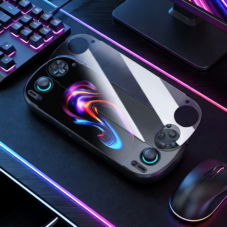 APWIKOGER HD-Folien-Schutzaufkleber für Retroid Pocket 6 Handheld-Spielekonsole, transparent, kratzfest und mit vollständiger Abdeckung - Bild 3