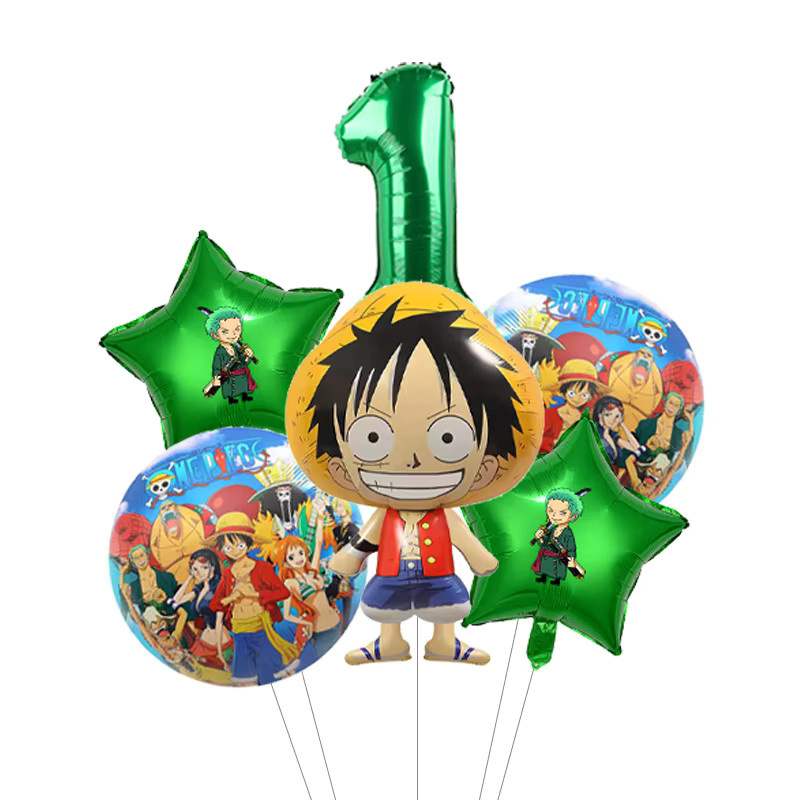 Bandai One Piece Anime Folien-Latex-Ballon-Set, Partyzubehör - Bild 2