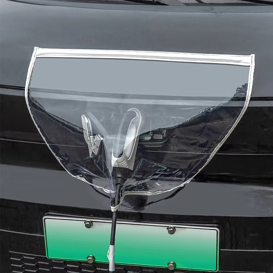 Universeller wasserdichter Schneeschutz für Elektrofahrzeug-Ladeanschlüsse und Ladegeräte, transparent - Bild 5