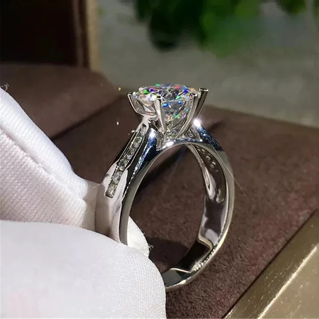Huitan Brillante Ring, Silber, Zirkonia, Damen - Bild 1