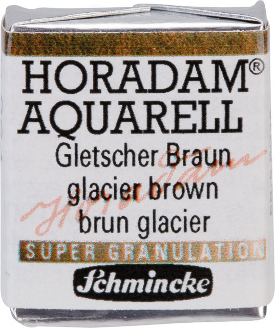 Schmincke HORADAM Aquarellfarbe Gletscher Braun im 1/2 Näpfchen - Bild 1