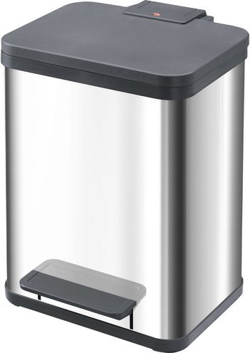 Hailo Öko uno plus M Tret-Abfallsammler mit Soft-Close, Silber, 17 l - Bild 3