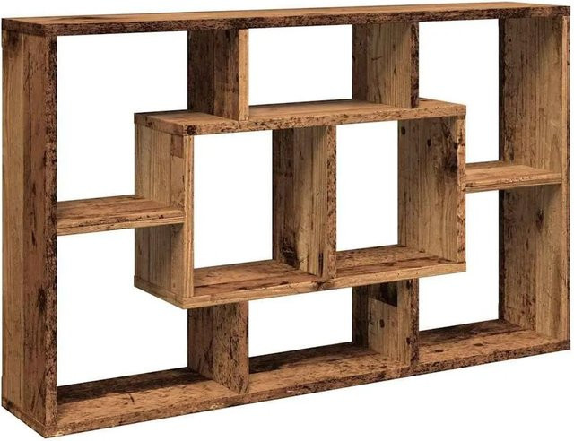 vidaXL Wandregal aus Altholz in Braun, B/H/T: 85 x 52,5 x 16 cm - Bild 1