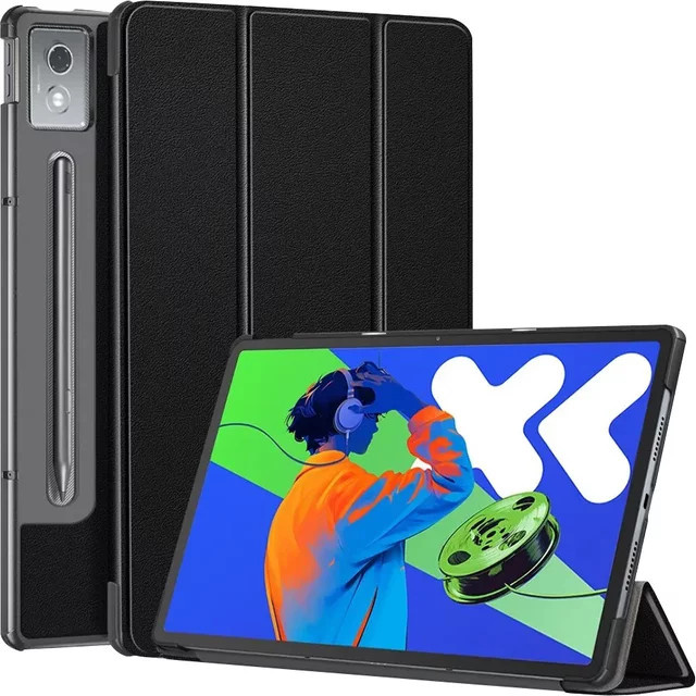 Lenovo Tablet-Schutzhülle für Idea Tab Pro 12.7 2025 TB373FU/TB375FC in Schwarz mit dreifach faltbarem Ständer und Smart Sleep/Wake-Funktion - Bild 1