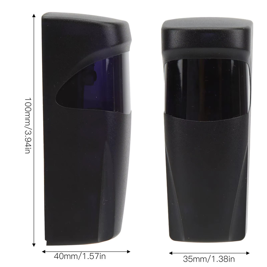 KUANGZIPENG Infrarot-Sensor-Detektor für automatische Tore, 12–24 V AC/DC, Schwarz - Bild 3