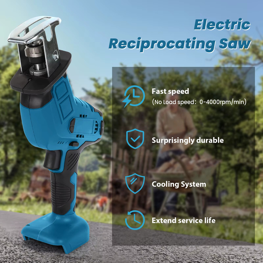 Makita LXT Akku-Säbelsäge 18V mit variabler Geschwindigkeit und 4000 rpm für Metall und Holz in Blau - Bild 3