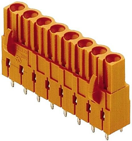 Weidmüller Buchsengehäuse-Platine BL/SL in Schwarz und Orange, Polzahl 2, 180 Stück, Artikelnummer 1646250000 - Bild 1