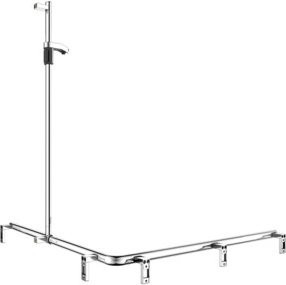Keuco Duschhandlauf AXESS vc mit Brausestange, Farbe: Chrom, B/H: 115 x 115 cm - Bild 1
