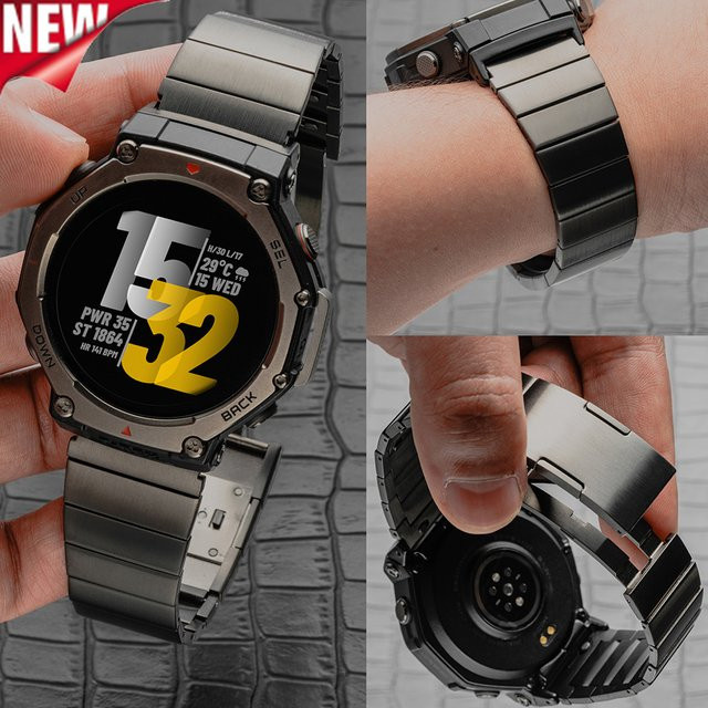 Huami Smartwatch-Armband Edelstahl, Silber, Unisex - Bild 1
