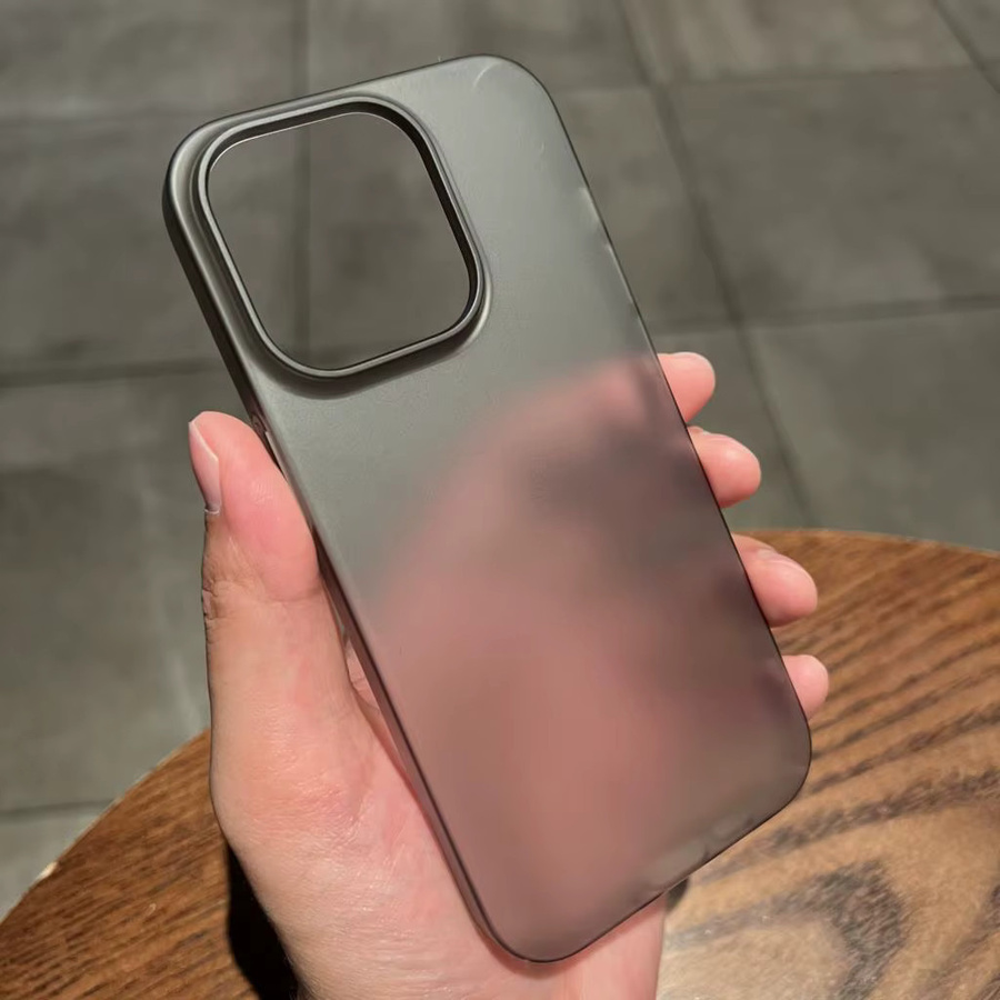 JOYCAPA Handyhülle aus mattem PC für iPhone 15 14 Plus 13 12 11 Pro Max, ultra dünn und stoßfest, transparent, schwarz, grau - Bild 2