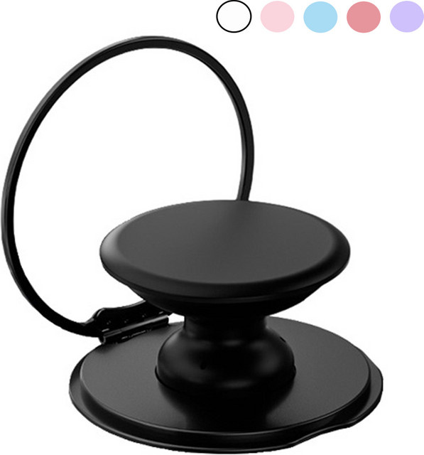 popsoGrip Universeller MagSafe Handyhalter für iPhone-Serie, Magnetischer Ständerring und faltbarer Telefongriff in Pink oder Black - Bild 1