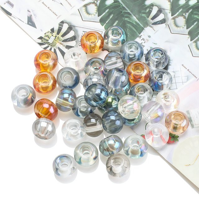 ZHUBI Perlen Acryl, Transparent, 8x10 mm - Bild 1