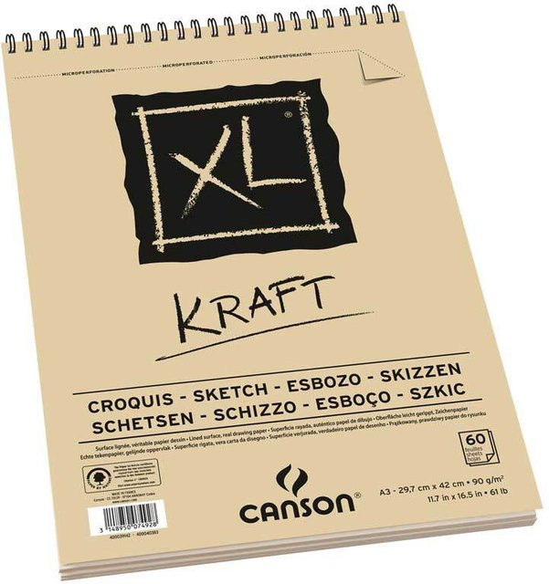 Canson XL Spiralblock Kraft A4 mit 60 Blatt für Professionals - Bild 1