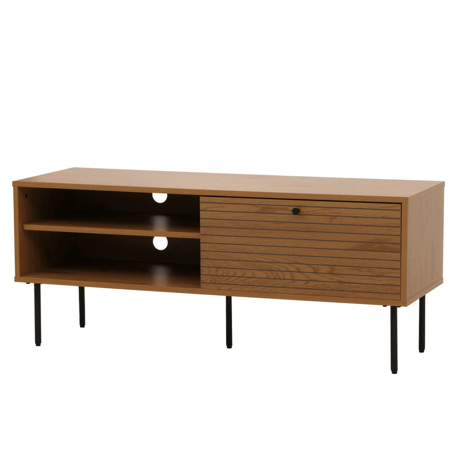 MCW TV-Rack MCW-N78 Lowboard im skandinavischen Stil aus Metall und Holz in Natur - Bild 3