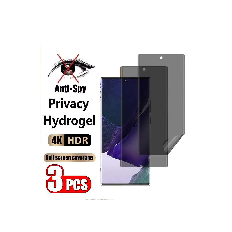 3er-Pack Anti-Spy Privatsphäre Hydrogel Displayschutzfolie für Vivo iQOO U6 Z7 5G Z7 Pro Z7i Z7x Z8x 11S 12 Pro Z7s 5G transparent - Bild 7