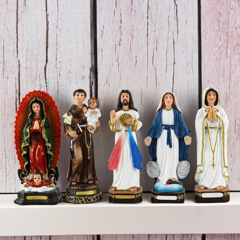 Handgefertigte katholische Maria Statue aus Harz für deine Heim- und Kirchendekoration - Bild 1