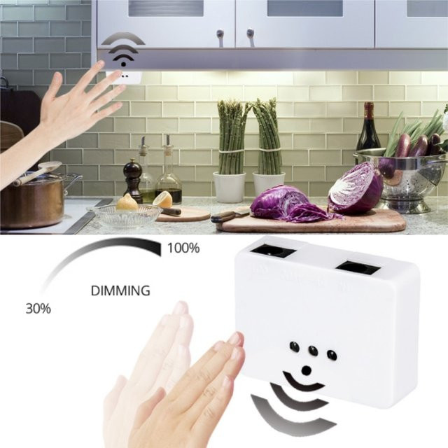 Foxanon Smart Dimmer DC 5-24V 5A mit IR Hand Sweep und Motion Sensor für LED Streifen und Schrankbeleuchtung - Bild 1
