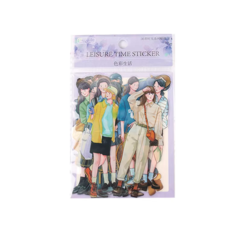 40 Stück ästhetische Mädchen-Aufkleber in Multicolour für dein Scrapbooking, Tagebuch und DIY-Projekte - Bild 5